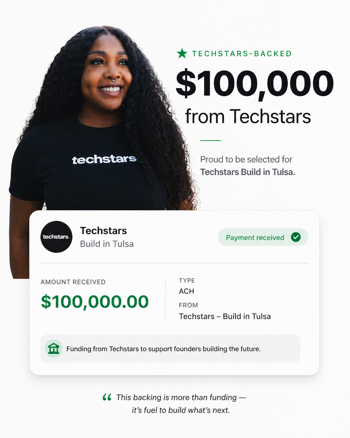 Osaz — Techstars-backed founder. $100,000 from Techstars Build in Tulsa.